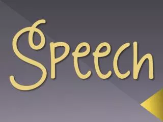 speech