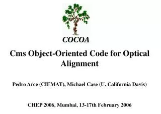 Cms Object-Oriented Code for Optical Alignment