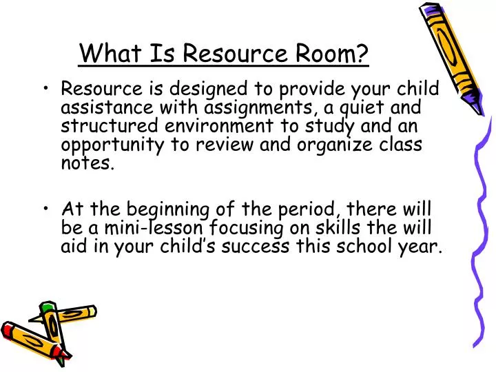 what is resource room