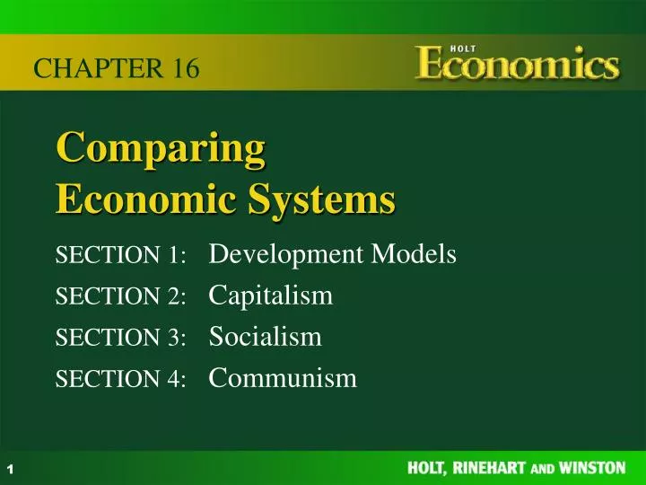 comparing economic systems