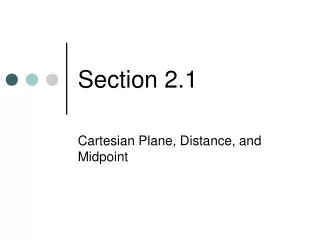 Section 2.1