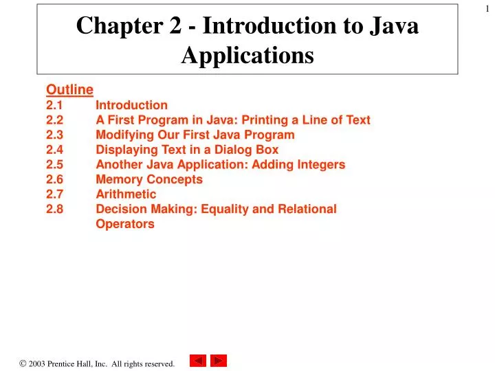 chapter 2 introduction to java applications