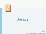 Arrays - slide 1