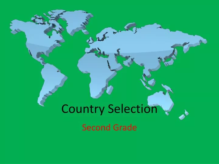 country selection