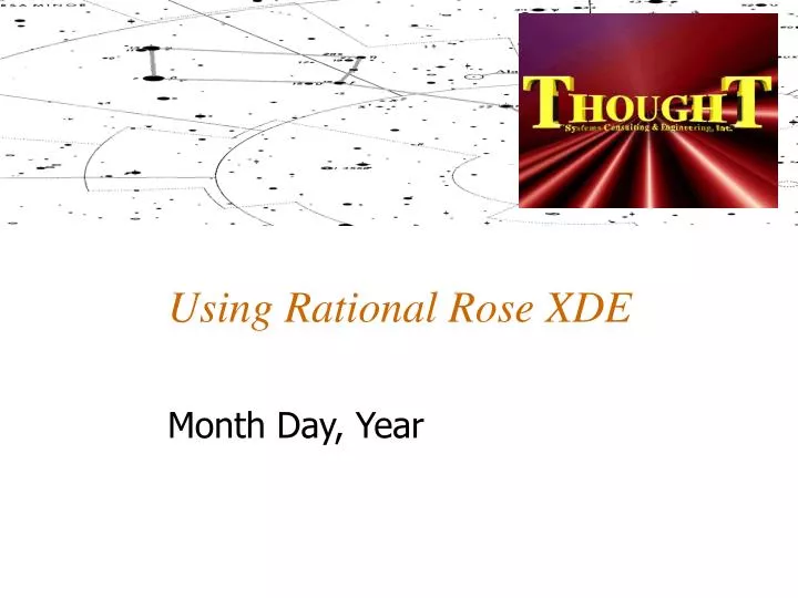 using rational rose xde