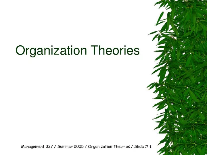 organization theories