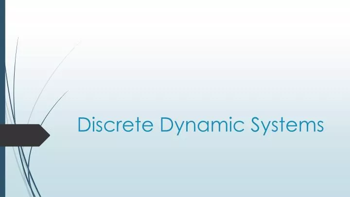 discrete dynamic systems