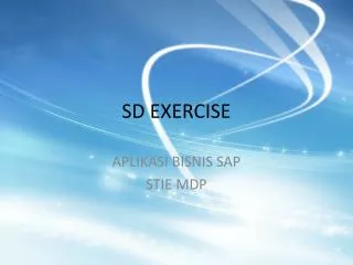 sd exercise