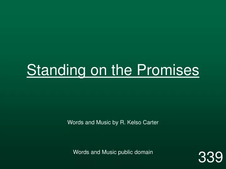standing on the promises