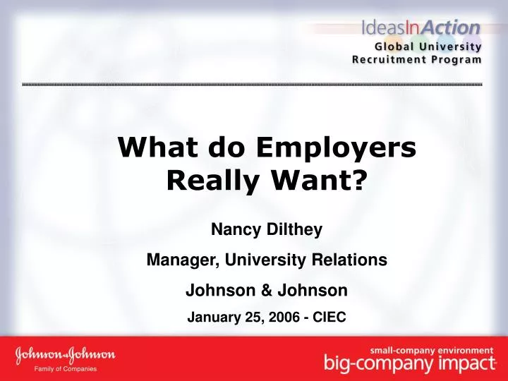 what do employers really want