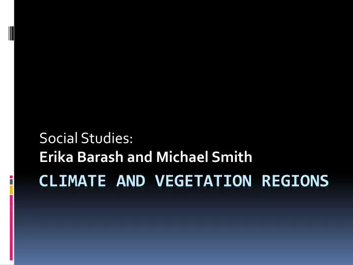 social studies erika barash and michael smith