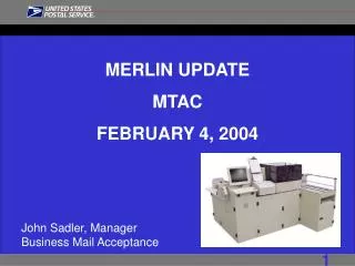 MERLIN UPDATE MTAC FEBRUARY 4, 2004