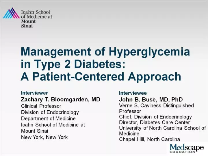 management of hyperglycemia in type 2 diabetes a patient centered approach