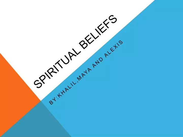 spiritual beliefs