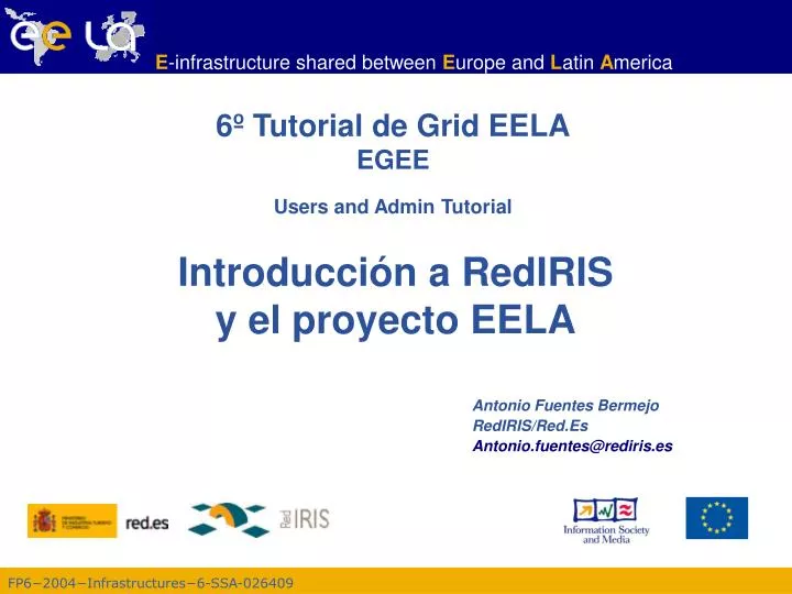 introducci n a rediris y el proyecto eela