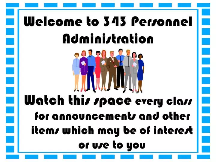 welcome to 343 personnel administration