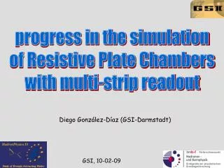 progress in the simulation of Resistive Plate Chambers with multi-strip readout