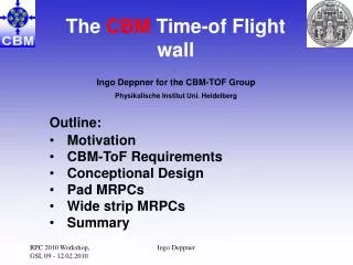 The CBM Time-of Flight wall