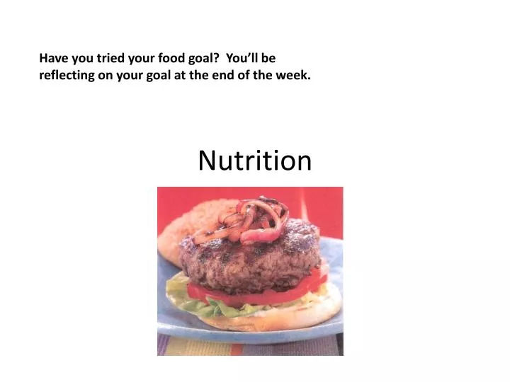 nutrition