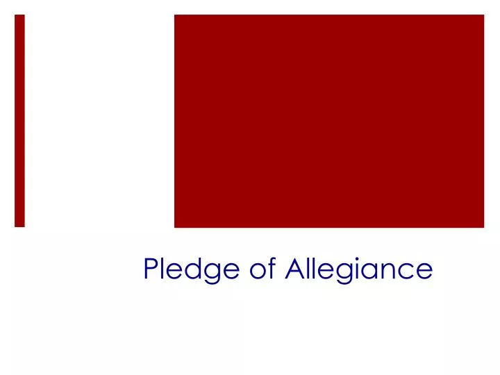 pledge of allegiance