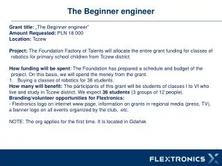 The Beginner engineer