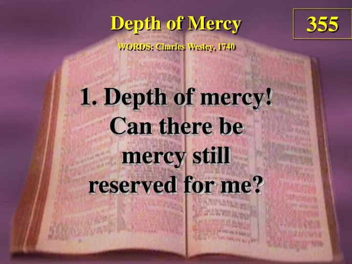 depth of mercy verse 1
