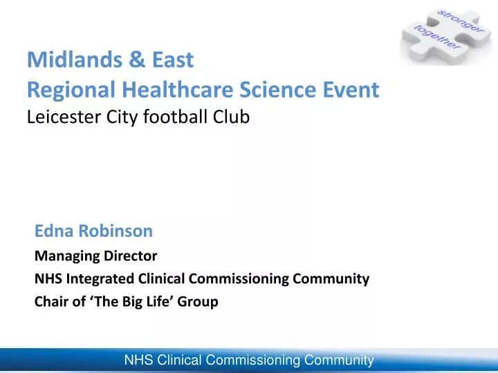 midlands east regional healthcare science event leicester city football club