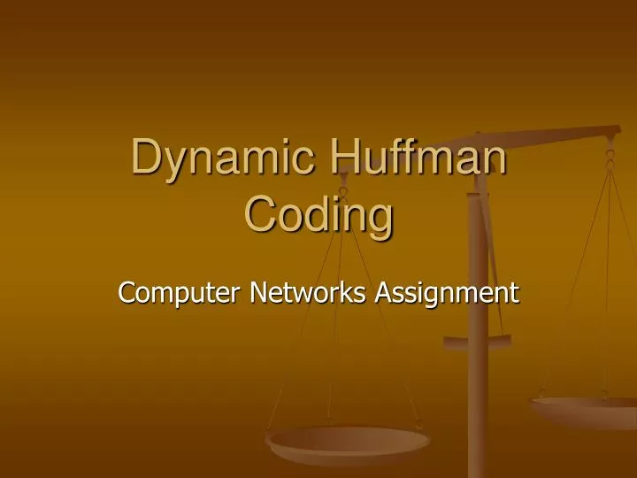 dynamic huffman coding