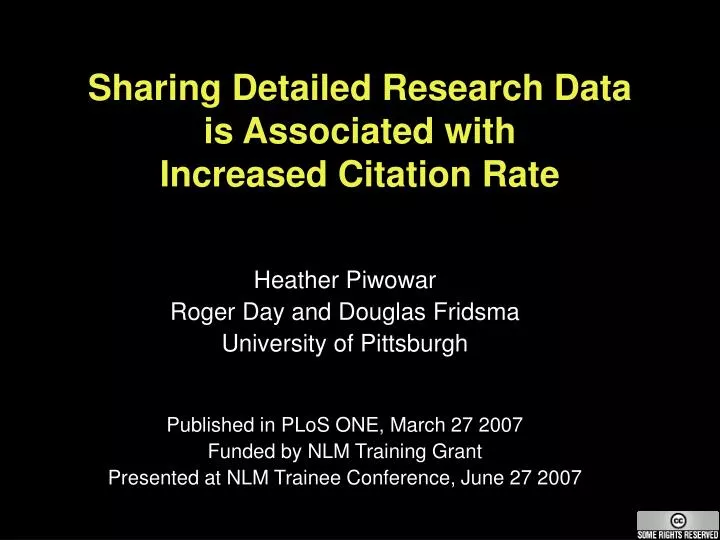 sharing detailed research data is associated with increased citation rate