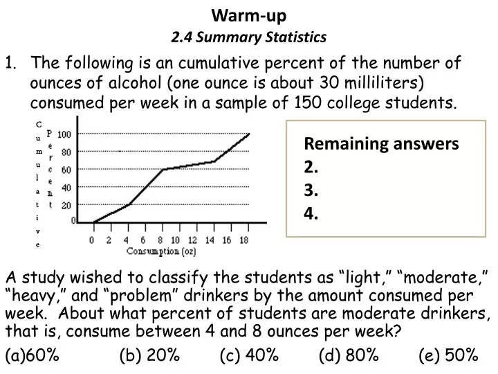 warm up 2 4 summary statistics
