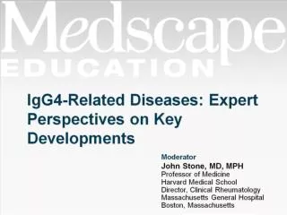 IgG4-Related Diseases: Expert Perspectives on Key Developments