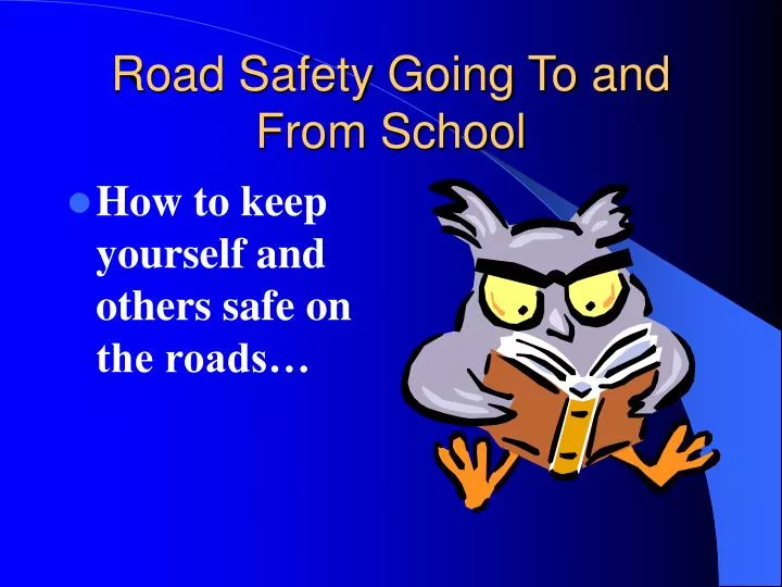 road safety going to and from school