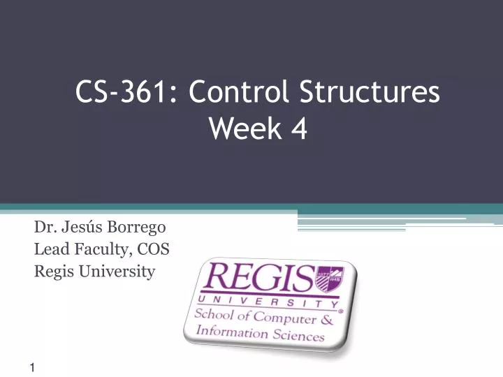 cs 361 control structures week 4