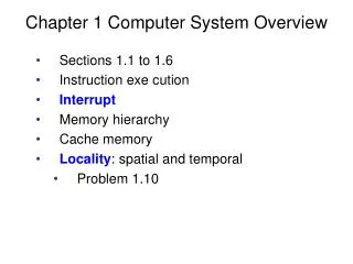 Chapter 1 Computer System Overview