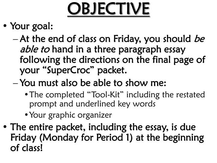 objective