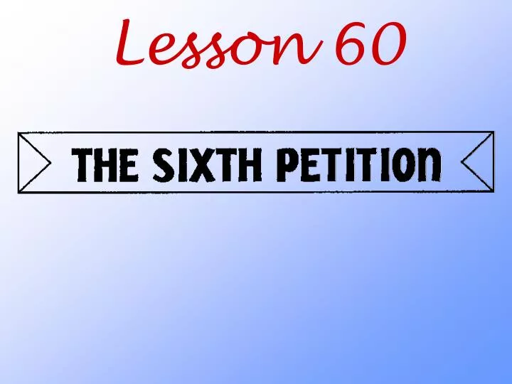 lesson 60