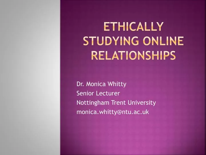 ethically studying online relationships