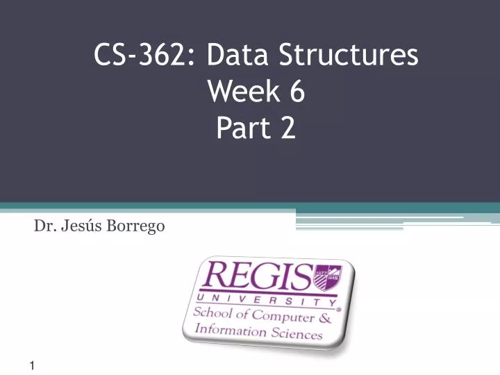 cs 362 data structures week 6 part 2