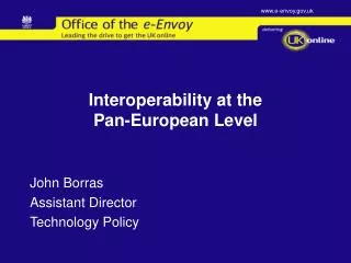 Interoperability at the Pan-European Level
