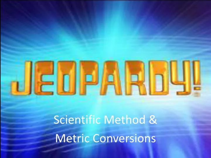 scientific method metric conversions