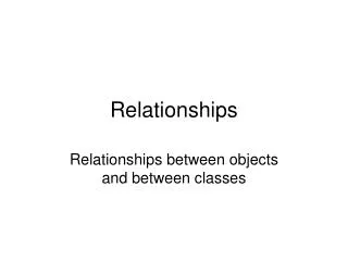 Relationships