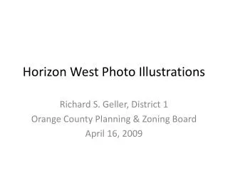 Horizon West Photo Illustrations