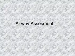 Airway Assesment