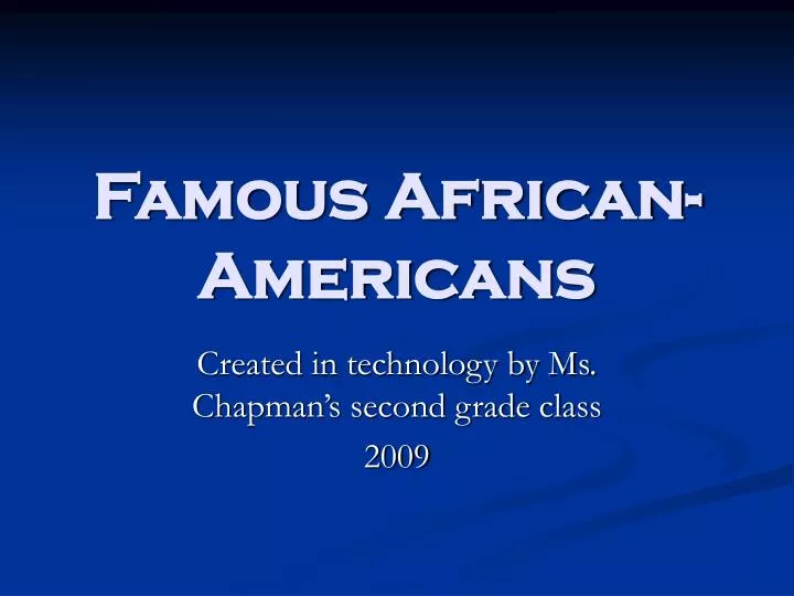 famous african americans