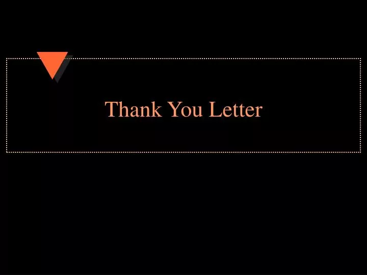 thank you letter