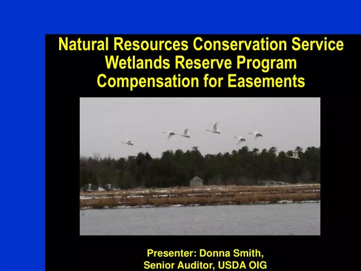 natural resources conservation service wetlands reserve program compensation for easements