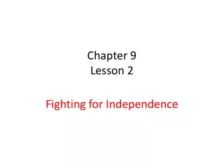 Chapter 9 Lesson 2