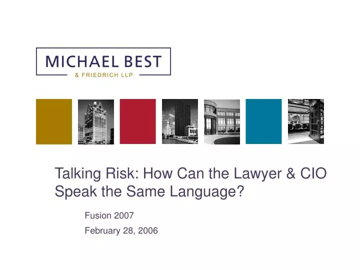 talking risk how can the lawyer cio speak the same language