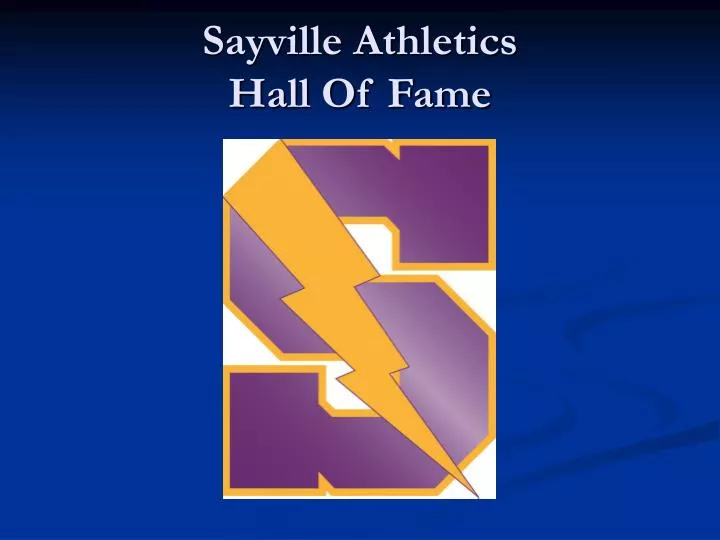sayville athletics hall of fame