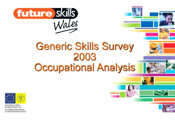 generic skills survey 2003 occupational analysis